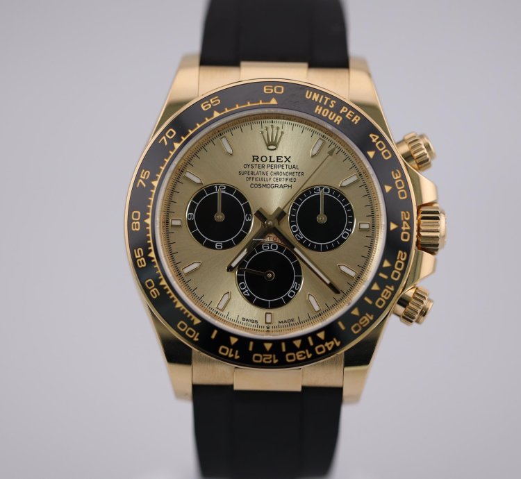 Rolex Daytona 2023 Daytona Yellow Gold Oysterflex Pikachu Dial 126518ln