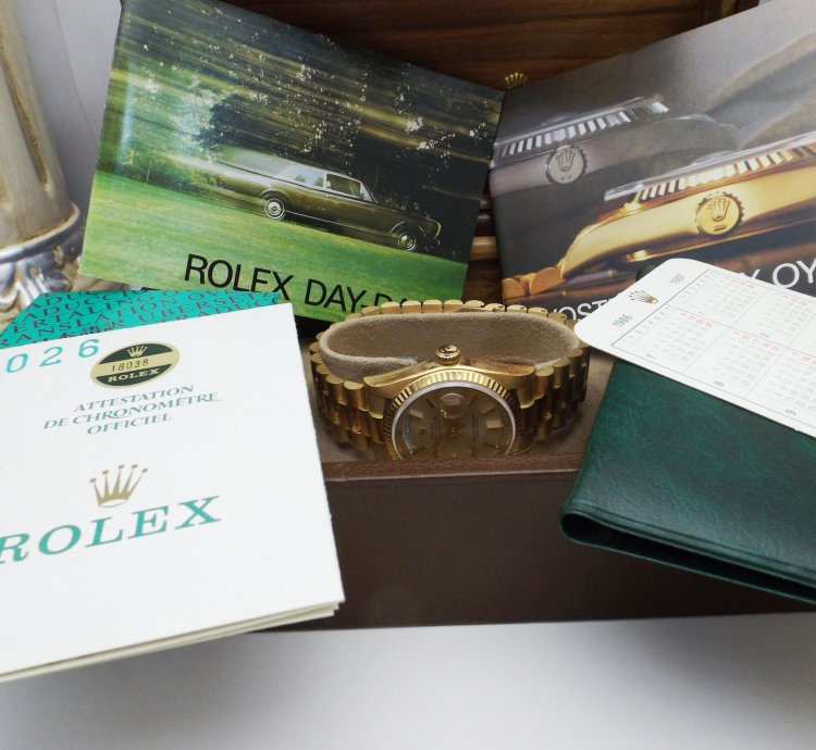 Rolex Day-date 36 Ref 18038 Nos New Old Stock Full Set 1986 Unique