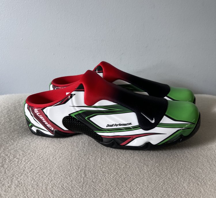 Supreme Nike Clogposite In White Green