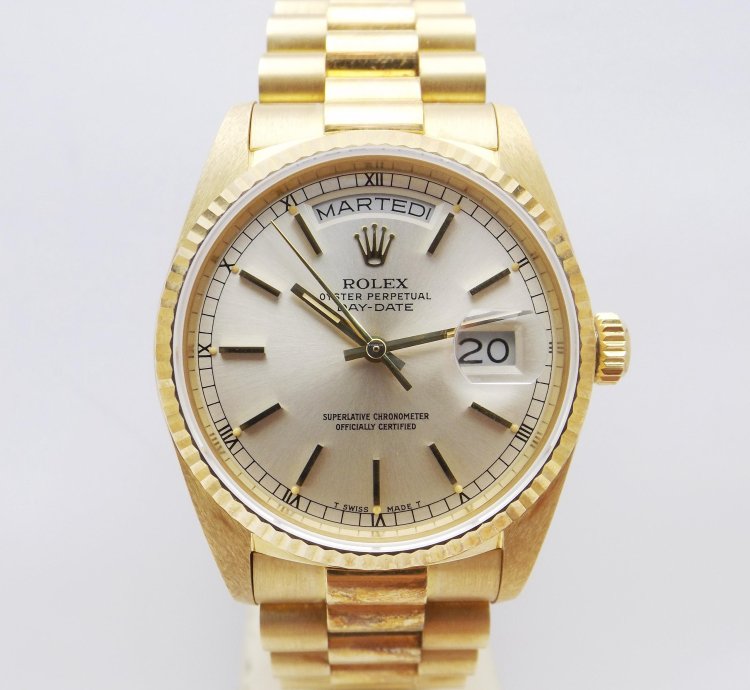 Rolex Day-date 36 Ref 18038 Nos New Old Stock Full Set 1986 Unique