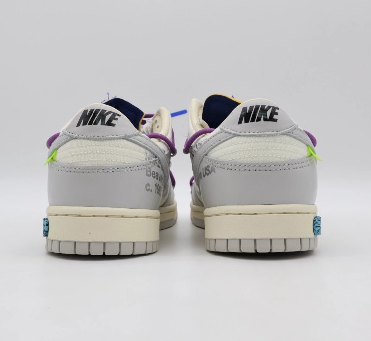 Dm1602-107 Off-white Nike Dunk Low Sail Neutral Gray Lot 48 Of 50