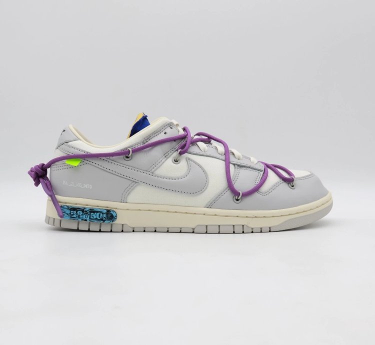 Dm1602-107 Off-white Nike Dunk Low Sail Neutral Gray Lot 48 Of 50