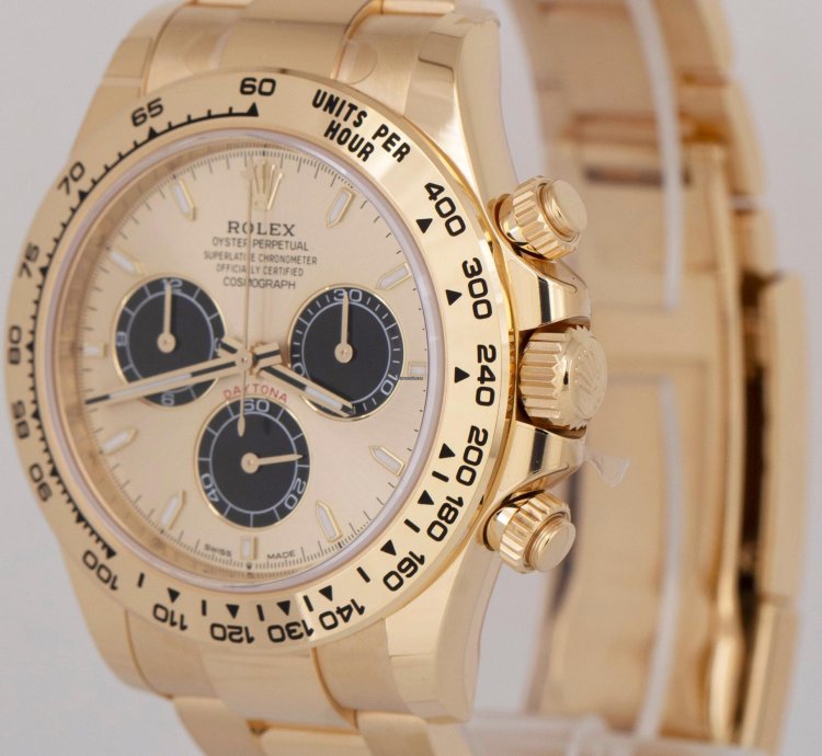 Rolex Daytona 2023 New Papers Rolex Daytona 40mm Champagne 18k Gold Yml Watch 126508 Box