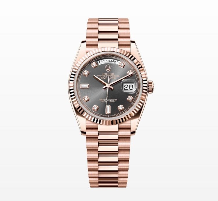 Rolex Day-date 36 Rhodium Diamond Dial