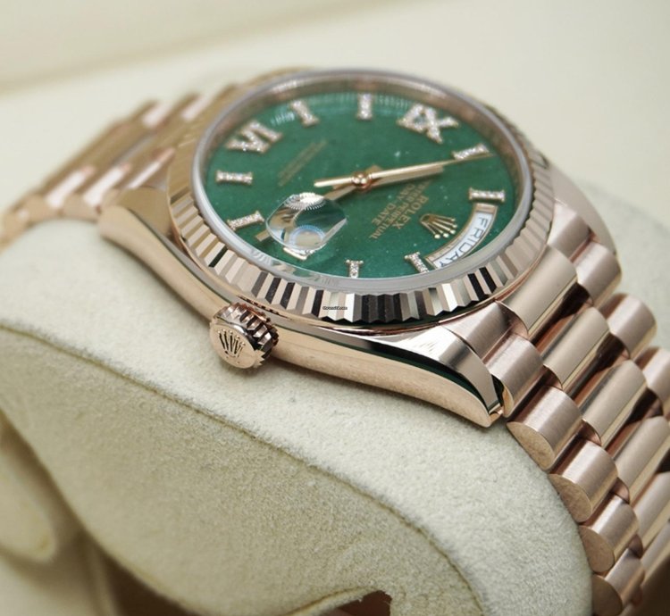 Rolex Day-date 36 Rose Aventurin Aventurine 2024 Neu Full Set