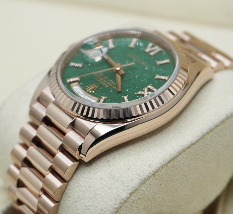 Rolex Day-date 36 Rose Aventurin Aventurine 2024 Neu Full Set