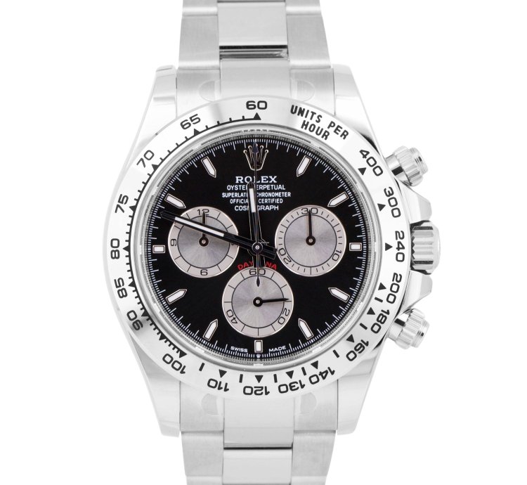 Rolex Daytona 2023 New Papers Rolex Daytona Cosmograph Black 18k White Gold 40mm 126509 Box