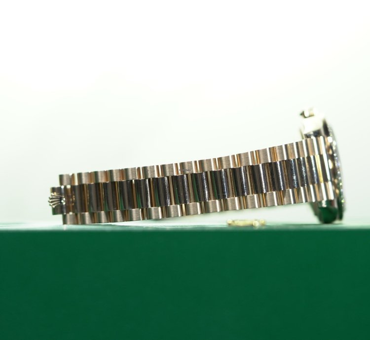 Rolex Day-date 36 Rose Gold 36mm Factory Mother Of Pearl Diamond President 128345rbr