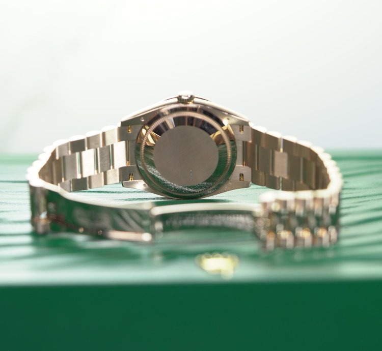 Rolex Day-date 36 Rose Gold 36mm Factory Mother Of Pearl Diamond President 128345rbr