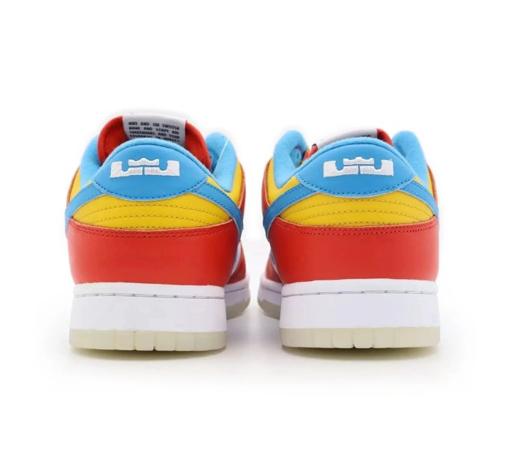Dh8009-600 Nike Dunk Low Lebron James Fruity Pebbles Habanero Red