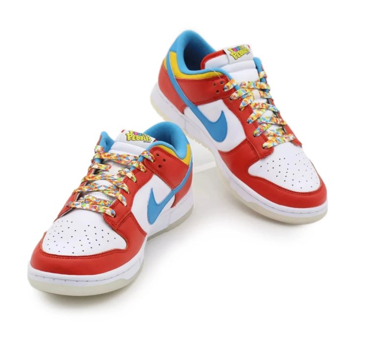 Dh8009-600 Nike Dunk Low Lebron James Fruity Pebbles Habanero Red