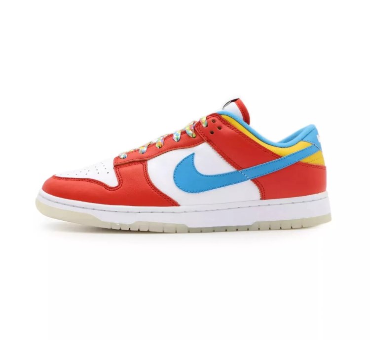 Dh8009-600 Nike Dunk Low Lebron James Fruity Pebbles Habanero Red