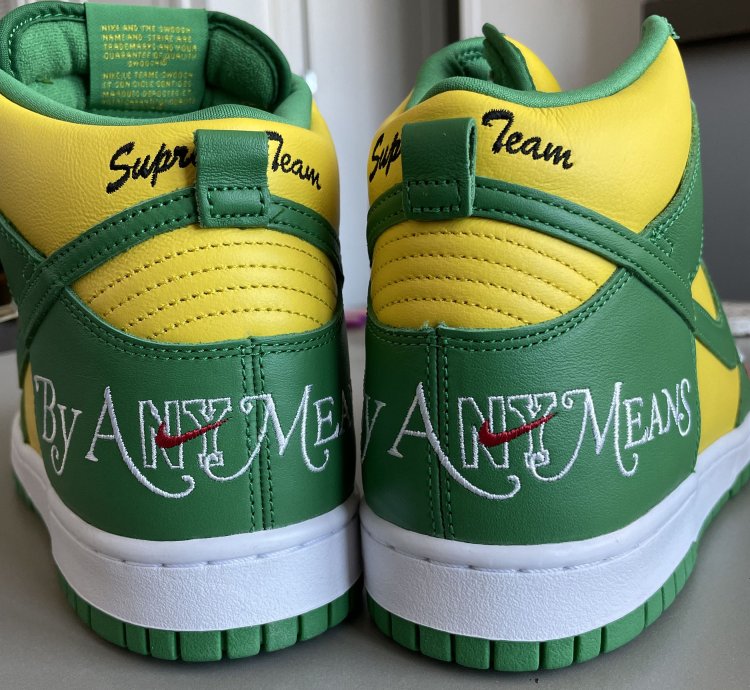 Supreme Nike Dunk High By Any Means Brazil
