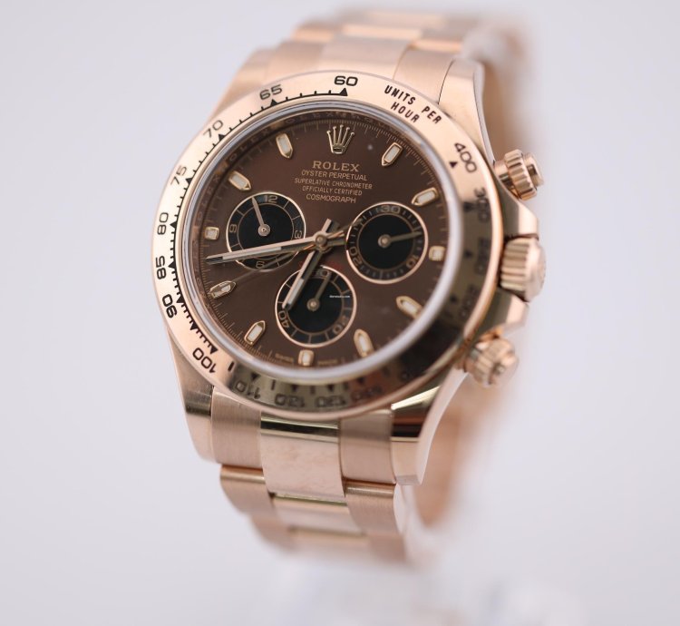 Rolex Daytona 2023 Rolex Daytona Rose Gold Chocolate Dial 116505