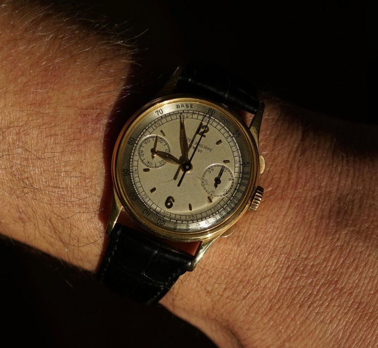 Patek Philippe Chronograph 1947 18k Ygold Ref 130