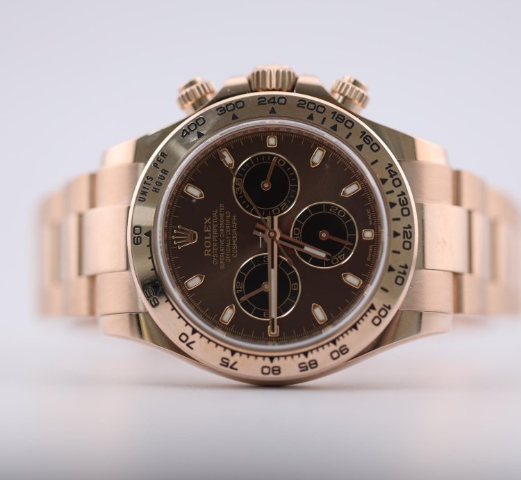 Rolex Daytona 2023 Rolex Daytona Rose Gold Chocolate Dial 116505