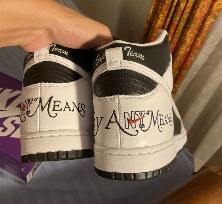 Supreme Nike Dunk High By Any Means Size 10
