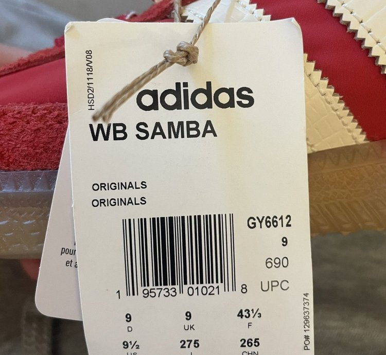 Adidas Samba Wales Bonner Red