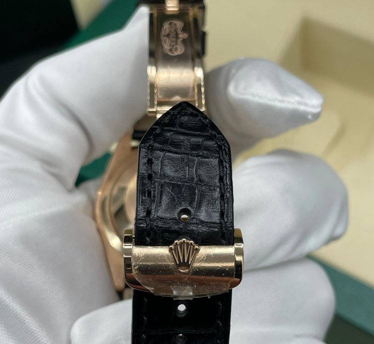 Rolex Day-date 36 Rose Gold Silver Rhodium