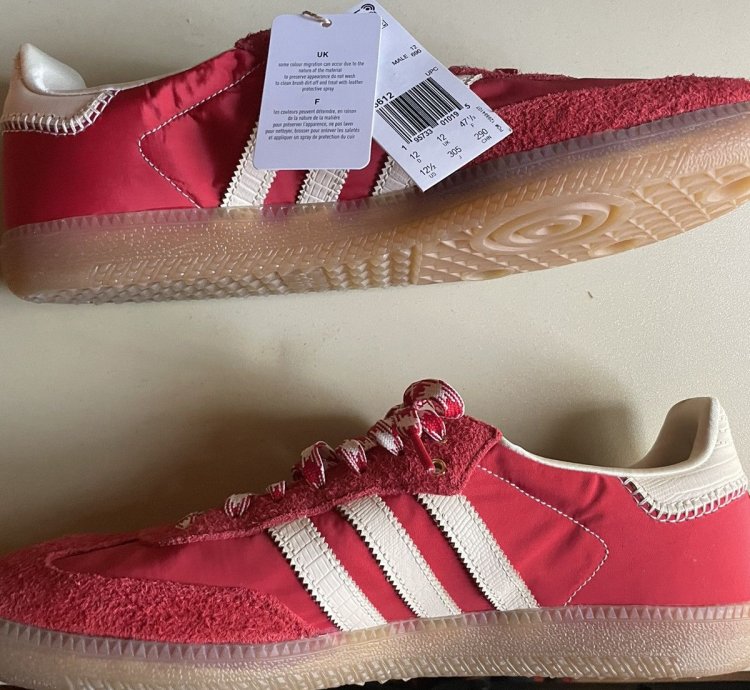 Adidas Samba Wales Bonner Red White 12 5 New Never Worn