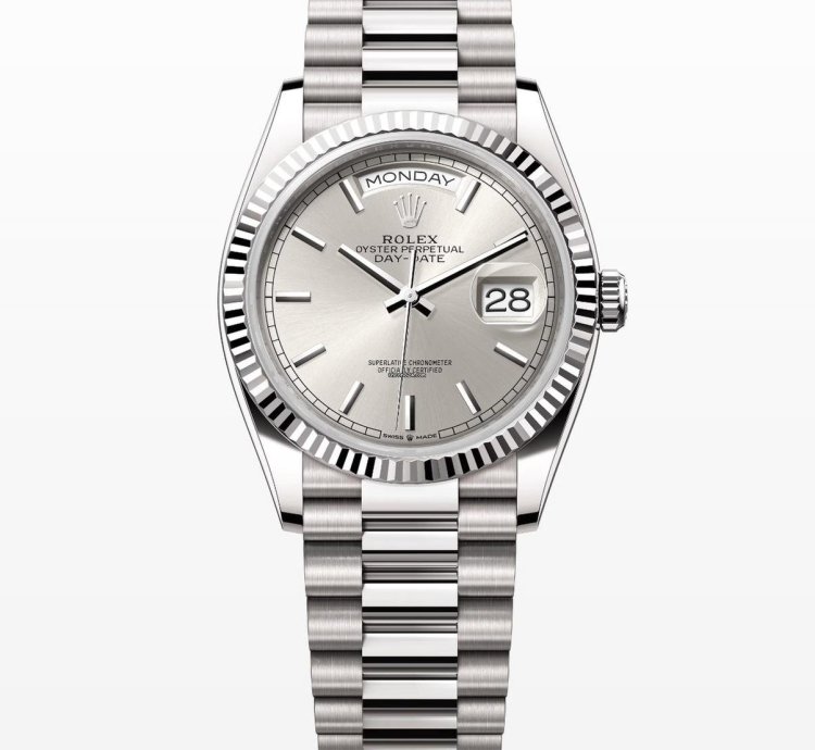 Rolex Day-date 36 Silver Index Dial Unworn