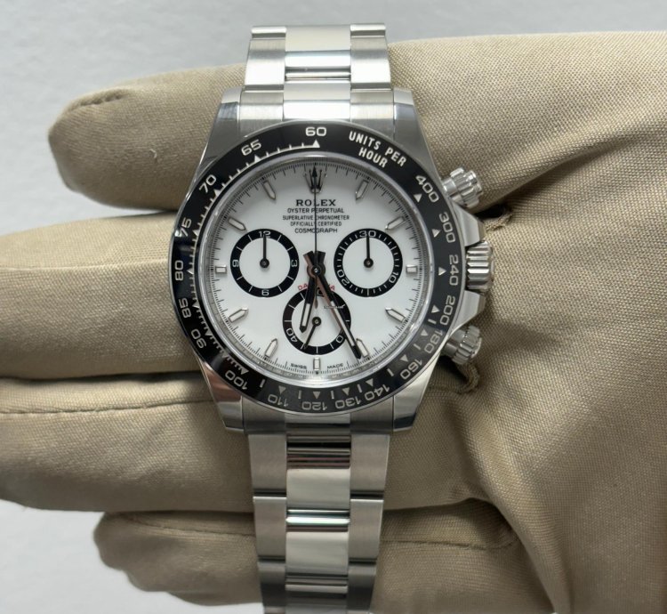 Rolex Daytona 2023 Rolex Daytona Steel Ceramic White Oyster 126500ln