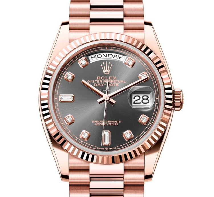 Rolex Day-date 36 Slate Diamond Dial