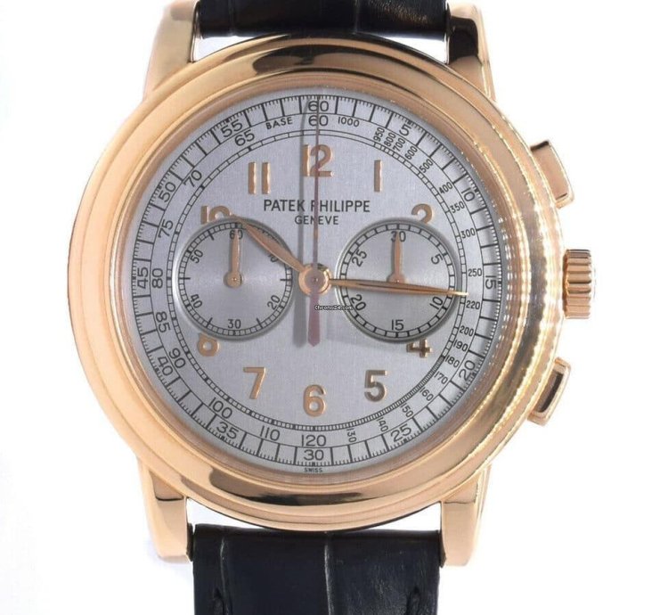 Patek Philippe Chronograph 5070 18k Rose Gold Chronograph Mens Watch Box Papers 05 5070r