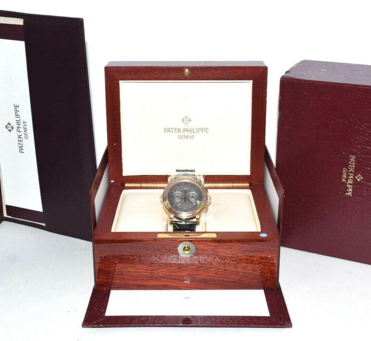 Patek Philippe Chronograph 5070 18k Rose Gold Chronograph Mens Watch Box Papers 05 5070r