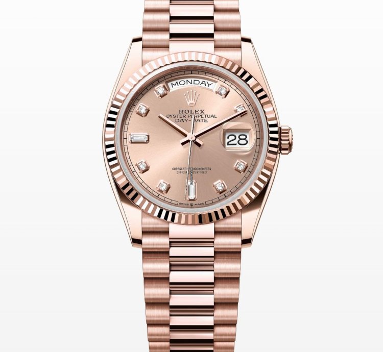 Rolex Day-date 36 Sundust Diamond Dial Unworn