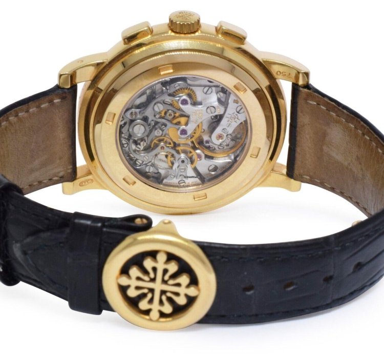 Patek Philippe Chronograph 5070 18k Yellow Gold Mens 42mm Watch 5070j