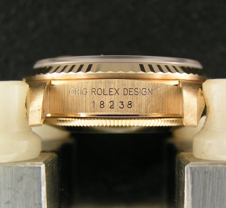 Rolex Day-date 36 Un-worn Boxes Papers Champagne Diamond Dial Fluted Bezel 18238