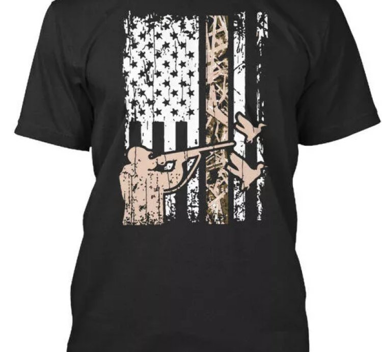 American Waterfowl Flowy Premium T-shirt Made In The Usa Size S To 5xl