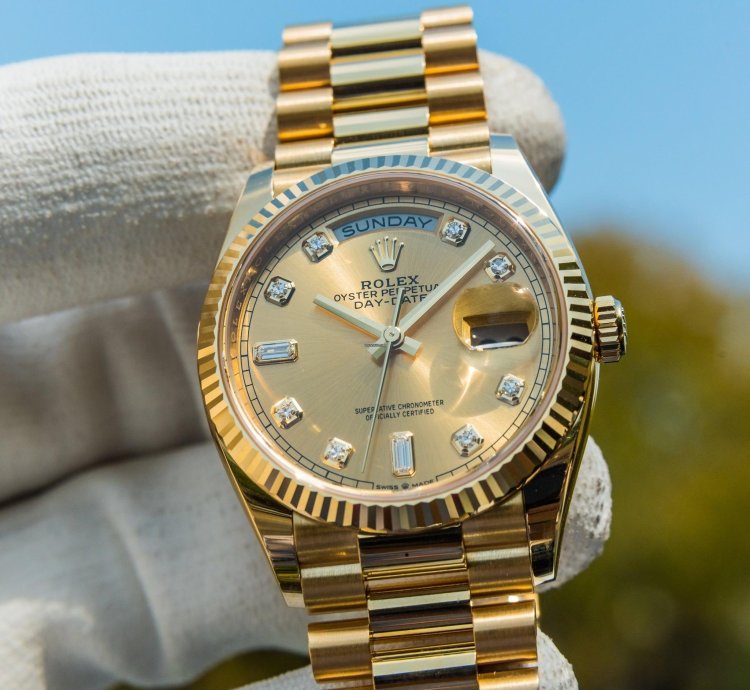 Rolex Day-date 36 Unworn 2023 Day-date 36 Gold Diamond Dial 128238