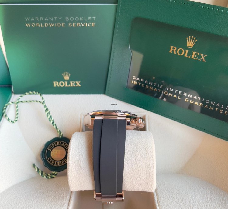 Rolex Daytona 2024 Daytona 126515ln Oysterflex Rose Gold Black Silver Dial