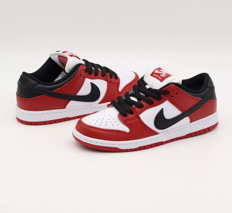 Bq6817-600 Nike Sb Dunk Low Pro J-pack Chicago Varsity Red And White