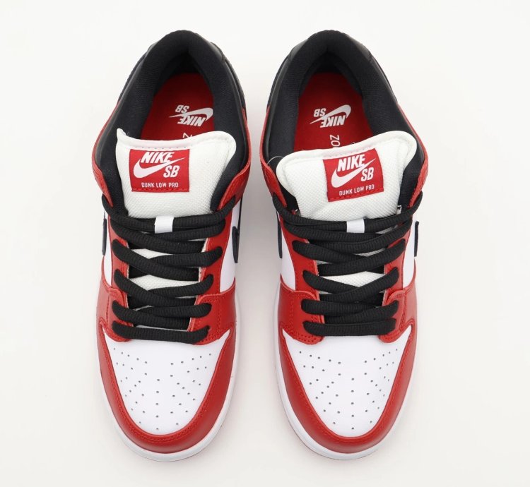 Bq6817-600 Nike Sb Dunk Low Pro J-pack Chicago Varsity Red And White