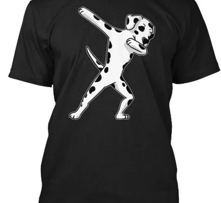 Dabbing Dalmation T T-shirt Made In The Usa Size S To 5xl