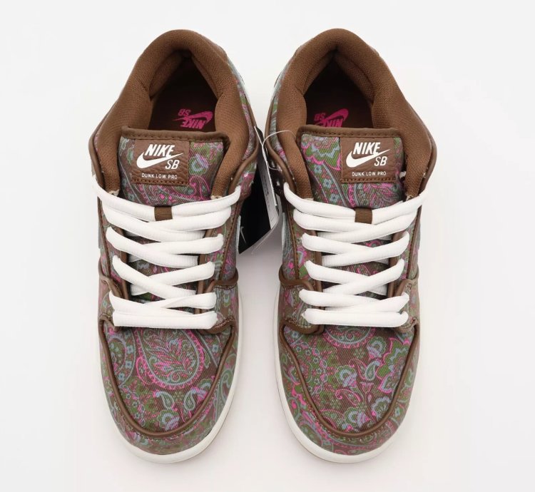 Dh7534-200 Nike Sb Dunk Low Pro Paisley Brown Pink Cacao Summit White