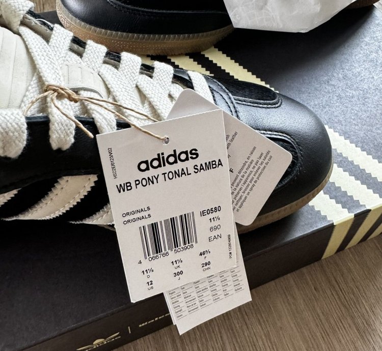 Adidas Wales Bonner Samba Black Pony Tonal