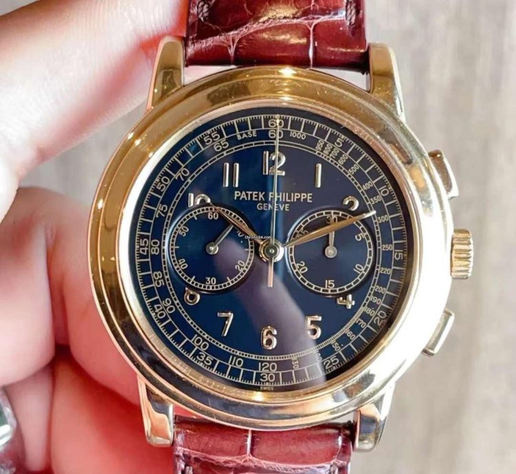 Patek Philippe Chronograph 5070j Yellow Gold Lemania Mechanical Watch 42mm