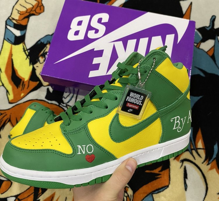 Supreme Nike Sb Dunk High Brazil
