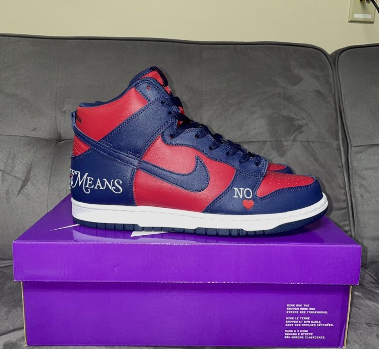 Supreme Nike Sb Dunk High By Any Means