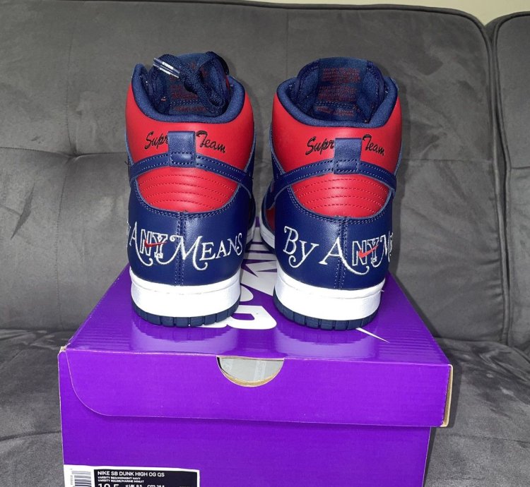 Supreme Nike Sb Dunk High By Any Means
