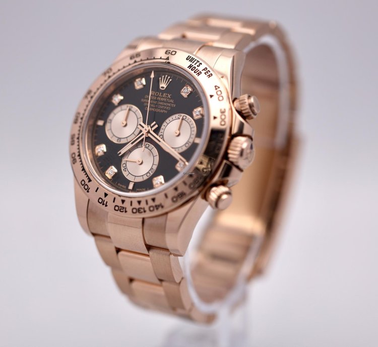 Rolex Daytona 2024 Daytona Rose Gold Black Diamond 126505