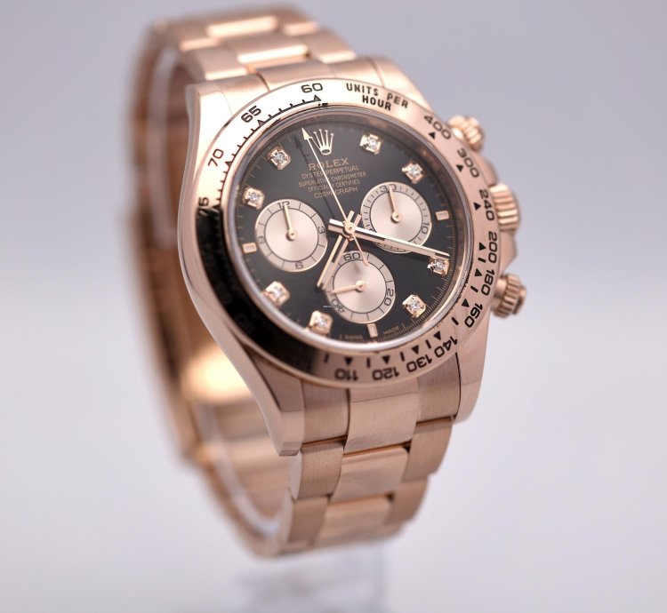 Rolex Daytona 2024 Daytona Rose Gold Black Diamond 126505