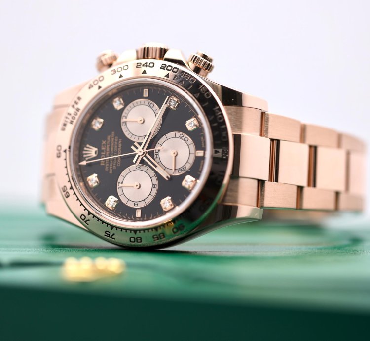 Rolex Daytona 2024 Daytona Rose Gold Black Diamond 126505