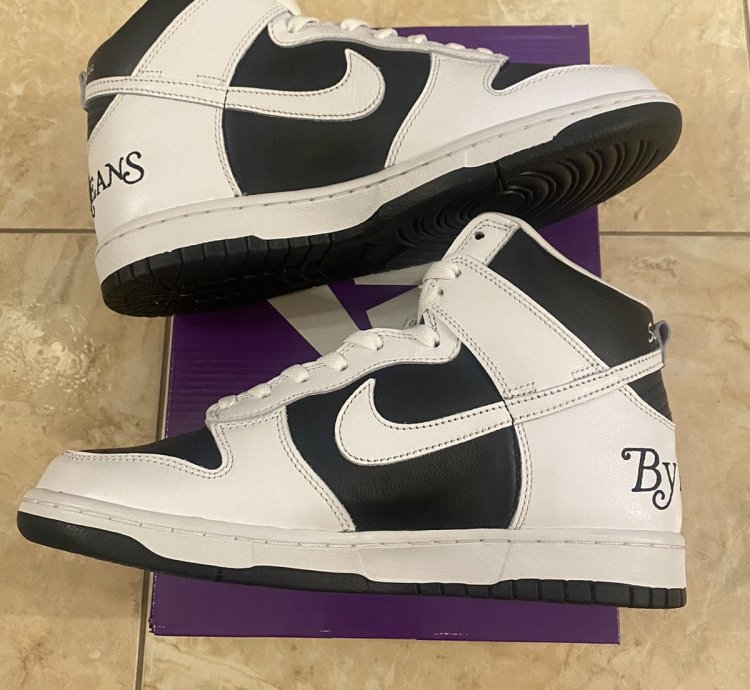 Supreme Nike Sb Dunk High By Any Means Black
