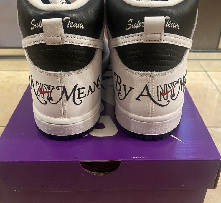 Supreme Nike Sb Dunk High By Any Means Black