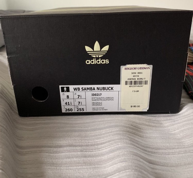 Adidas Wales Bonner Samba Ecru Tint Yellow
